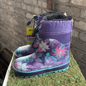 NWT Girls Western Chief Purple Insulated Rainboot